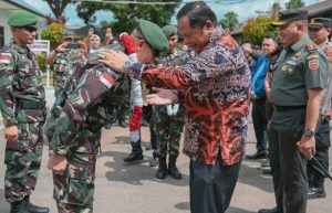 Satgas Pamtas RI -PNG Sektor Selatan Yonif 123/RW Tiba Di P. Sidempuan