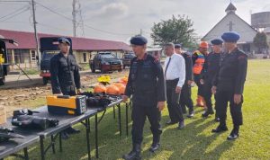 Kabag Ops Sat Brimob Sumut Pimpin Apel Gelar Pasukan dan Siaga Bencana di Sampali