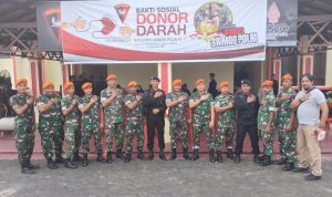 Jelang HUT Korbrimob Polri Ke-77, Sat Brimob Polda Sumut Gelar Bakti Sosial Donor Darah