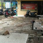 Akibat Bom Bunuh Diri Beberapa Personil Kepolisian Luka Luka