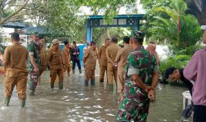 Pasca Hujan 4 Hari Tak Henti, Camat Batang Kuis Tinjau Lokasi Terdampak Banjir