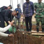 Dansat Brimob Poldasu Letakkan Batu Pertama Pembangunan Masjid Batalyon C