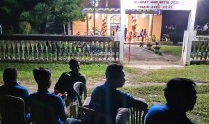 Toleransi Antar Umat Beragama, Karang Taruna Tunas Karya Nagori Totap Majawa Amankan Lokasi Ibadah Gereja