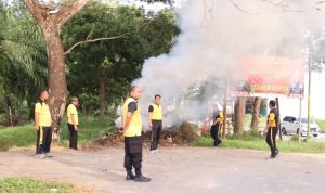 Pimpin Apel Gotong Royong, Kapolres Sergai Dukung Event Kejuaraan Dunia Perahu Motor Power Boat F1H2O Danau Toba