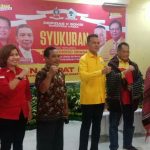 Ketua Umum SOKSI Ir Ali Wongso Beserta Sekjend Depinas Dr. Ilyas Indra, Diulosi Dan Ditepung Tawari Di Medan