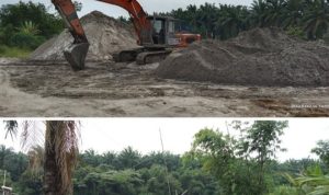Diduga Tambang Pasir Ilegal Gunakan Alat Pompa dan Beko Bebas Beroperasi Di Serdang Bedagai