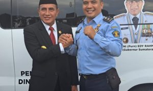 Gubernur Sumut Hibahkan 1 Unit Mobil Ambulance Pada Rutan Kelas 1 Medan