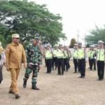 Bupati Sergai Pimpin Apel Gelar Pasukan Ketupat Toba 2023