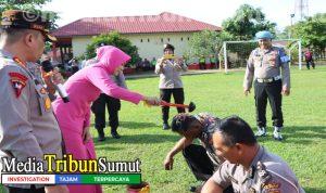 Kapolresta Deli Serdang Pimpin Upacara Kenaikan Pangkat Personil Polri