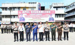 Kapolres P. Sidimpuan Pimpin Apel Harkamtibmas Jelang Pemilu 2024