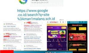 Diduga Adanya Keterlibatan Oknum Internal Sekolah dengan Masuknya Kembali Situs Judi Online di Dalam Link MAN 1 Malang