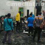 Koramil 10/SR turut Gotong Royong Massal Pembersihan Kebakaran Sekolah Al Washliyah