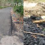 Proyek Hantu: Pengaspalan Jalan Di Desa Padangrie Simatahari Mudah Terkikis, Tipis.. Dikorek Sedikit Langsung Hancur