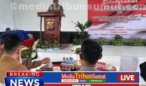 Kapolsek Tebing Tinggi Sambut Kedatangan Kapolres AKBP Andreas L. J Tampubolon S. lK. M.K.