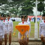 Walau Berlumpur, Tak Surutkan Semangat Paskibra Di P. Sidimpuan