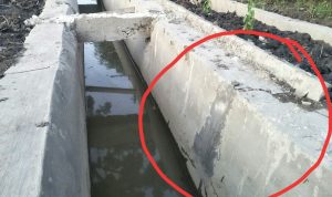 Proyek Ta 2023 Milik  Dinas SDABMBK Deli Serdang Belum Selesai, Sudah Mulai Rusak