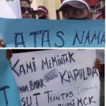 Warga Desa Percut Demo Ke PoldaSu Tuntut Kasus Kotaku Diusut Tuntas