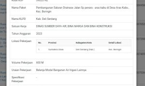 Sejumlah Proyek SDABMBK Deli Serdang Tuai Masalah, Diduga PPK Dipusaran Kepentingan
