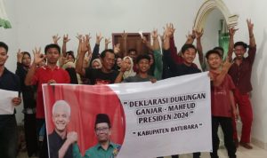 Gerakan Rakyat Bersama Ganjar Mahfud Batubara Ajak Masyarakat Menangkan Ganjar Mahfud.