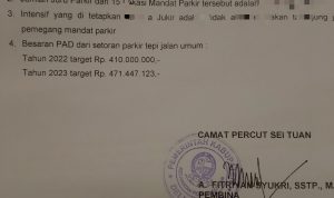 Pengelolaan Parkir Di Kec Percut Sei Tuan Simpan Misteri