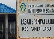 Disinyalir Pembangunan Gedung Pasar Pantai Labu Menghambur Uang Negara 
