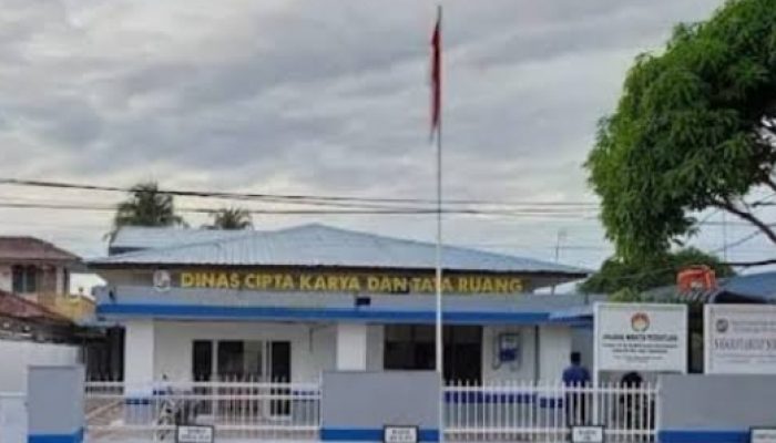 Pihak Dinas Cipta Karya Deli Serdang ” Bungkam” Soal Rehab Dan Penataan Taman Kantor Parpol 