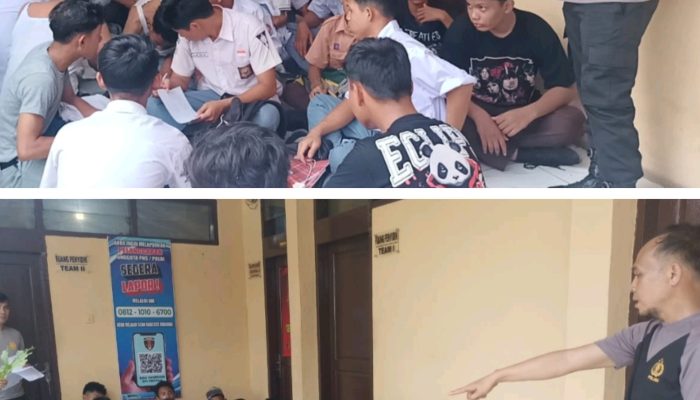 Polsek Perbaungan Amankan Aksi Tawuran Antar Pelajar
