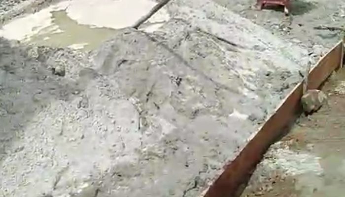 Diduga Proyek Rabat Beton Ta 2024 Lobu – Sigiring Giring Milik PUPR Tapsel Asal Dikerjakan