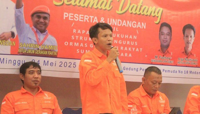DPW Gerakan Rakyat Sumatera Utara Resmi Dikukuhkan, Siap Jadi Barometer Pergerakan Rakyat di Indonesia