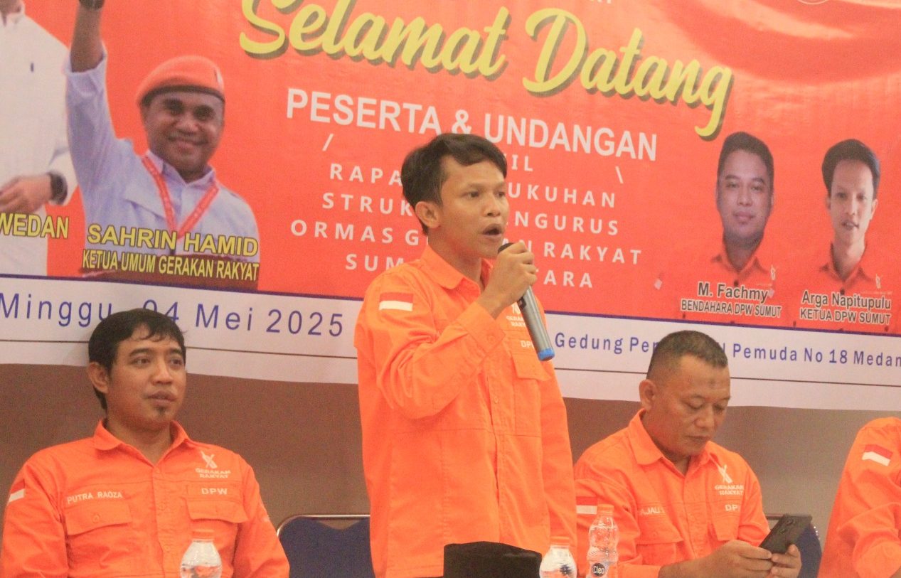 DPW Gerakan Rakyat Sumatera Utara Resmi Dikukuhkan, Siap Jadi Barometer Pergerakan Rakyat di Indonesia