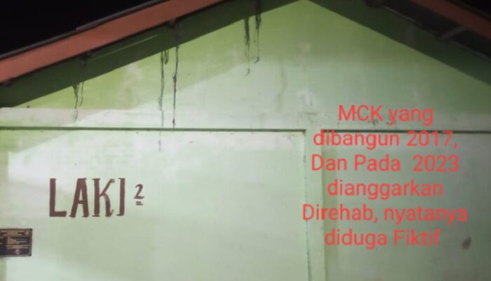 Diduga Proyek Fisik DD Nanggarjati Hutapadang Ta 2020, Ta 2024 Fiktif 