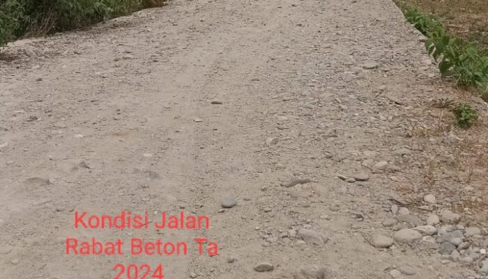 Rabat Beton Ta 2024 Milik Dinas Perkim Tapsel Mulai Hancur 
