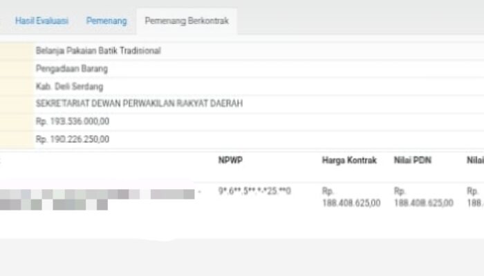 Penyedia Sejumlah Baju Dinas DPRD Deli Serdang Ta 2024 Tak Ditemukan Di Alamatnya 