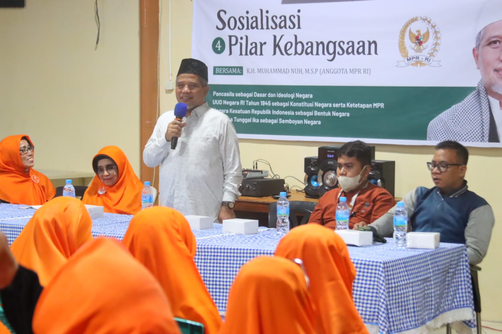 Sosialisasi 4 Pilar di Serdang Bedagai, Senator M.Nuh Apresiasi Gotong Royong Daerah Bantu Korban Bencana