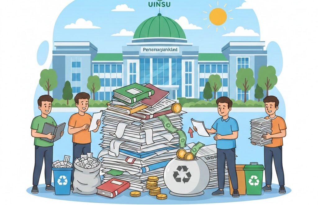 Tumpukan Kertas Bekas Ternyata Bisa Jadi Cuan! Sekali Timbang Hasilkan Ratusan Ribu