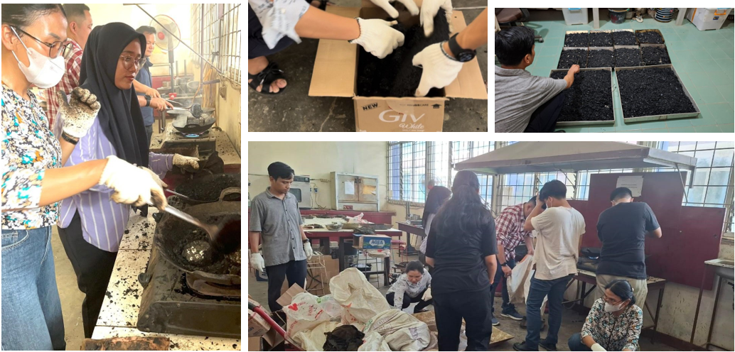 Solusi Ramah Lingkungan, Tim Sipil POLMED Sulap Limbah AC-WC Jadi Tambal Jalan