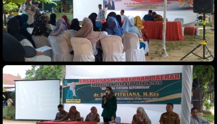 DPRD Sumut Fraksi Gerindra Dan PKB Sosialisasi Ranperda Tentang Kepemudaan Di Deli Serdang 