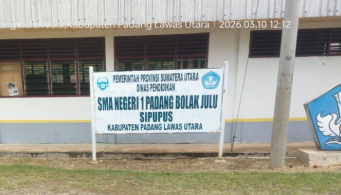 Di SMAN 1 Padang Bolak Julu Dikutip SPP Rp 35 Ribu Per Bulan