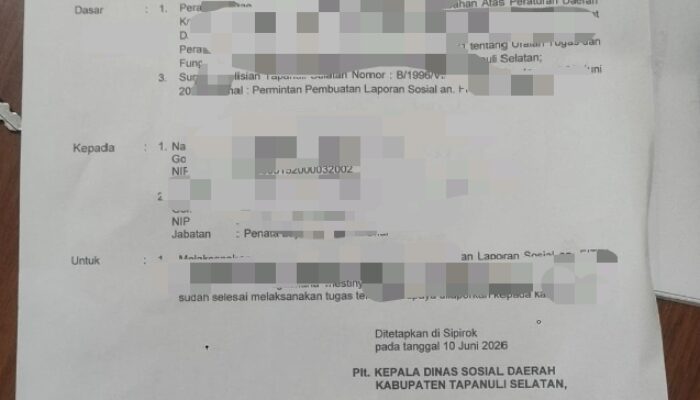 Kalak BPBD Tapsel Tak Ngaku Diangkat Plt Di Dinsos, Jadi Sisakan Misteri 