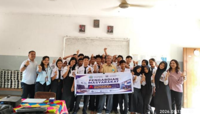 Dosen Polmed Tingkatkan Literasi Digital Siswa SMK melalui Pelatihan Dasar AutoCAD