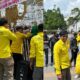 PERMA LABUSEL Demo di Kantor Gubernur Sumut, Soroti Hibah Mako Polres Rp 25 Miliar dan Penundaan Pilkades