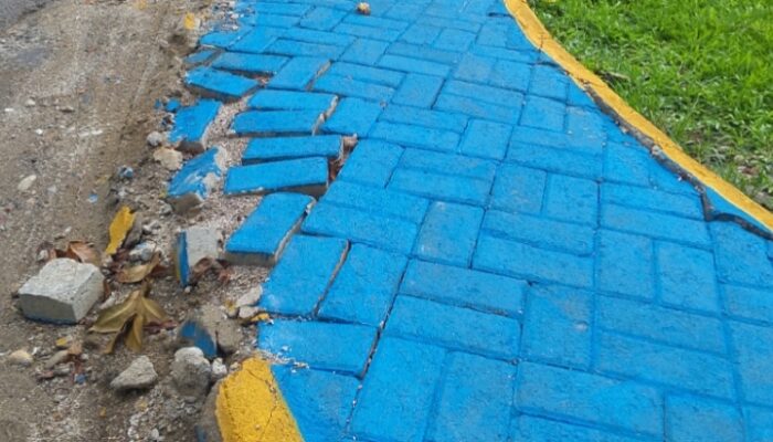 Proyek Trotoar Ta 2026 Mulai Rusak, Diduga Milik Dinas CKTR Deli Serdang 