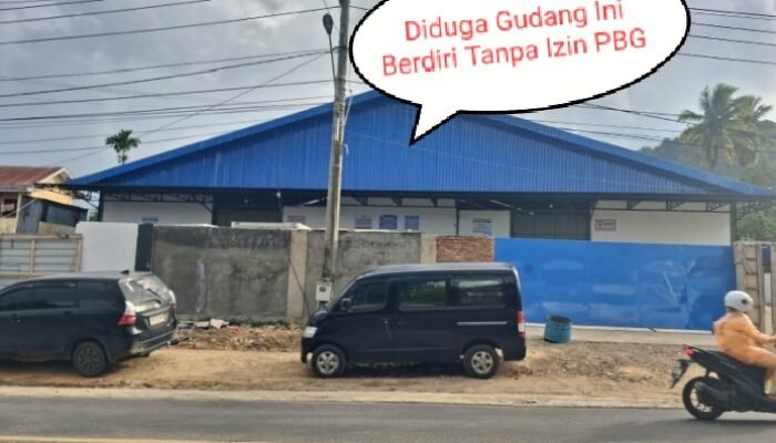Diduga Tak Ada Izin PBG, Gudang Makan Ringan Di Desa Palopat Pijorkoling Dibiarkan Berdiri 
