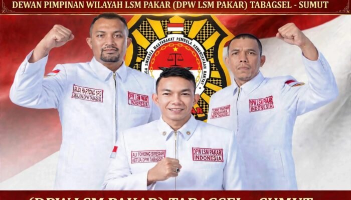 DPW LSM PAKAR Tabagsel- Sumut Dikomandoi Ali Tohong Siregar 