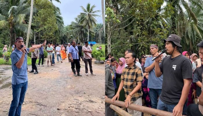 Warga Tiga Desa di Paluta Segel PT Tindoan Bujing: “Kami Siap Mati demi Tanah Ulayat”